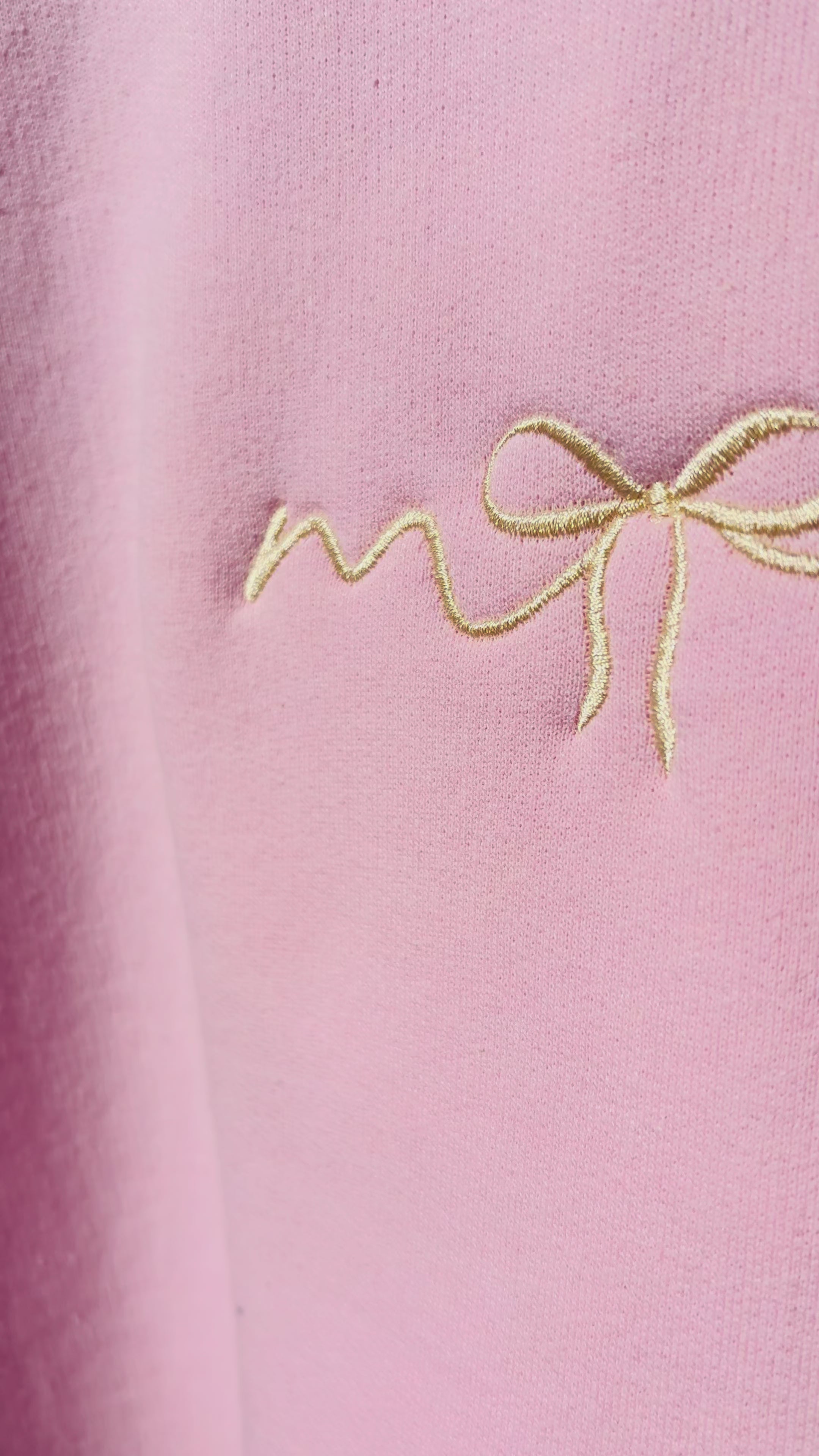 Mama Bow Embroidered Crewneck